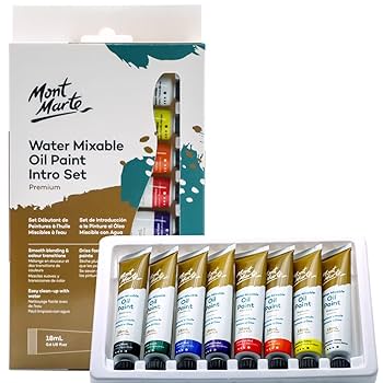 Amazon.co.jp: モンマルト(Mont Marte) 水可溶性 油絵具 水で